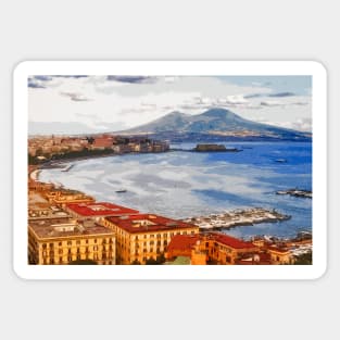 The gulf of Napoli, Italy Sticker